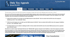 Desktop Screenshot of onlytaxappeals.com
